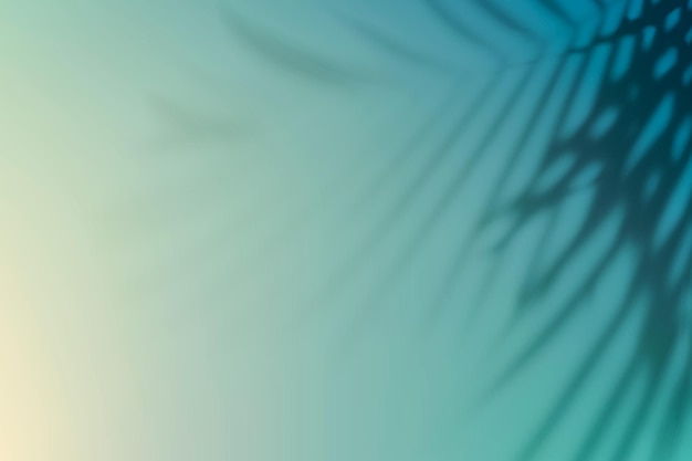 渐变墙面植物投影背景