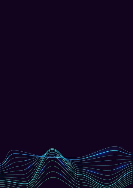 抽象波纹线条黑色背景