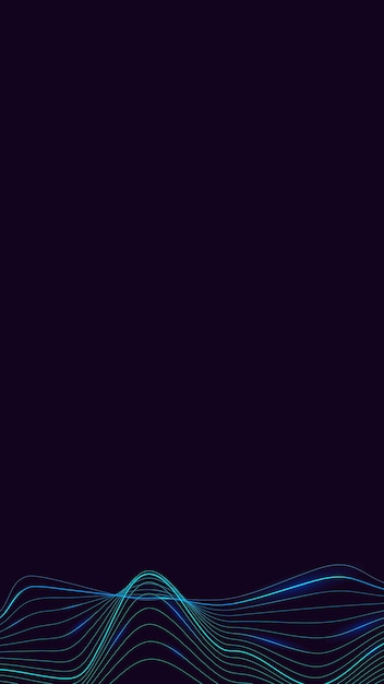 抽象波纹线条黑色背景