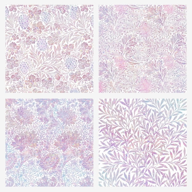 威廉莫里斯复古花朵花卉图案花纹