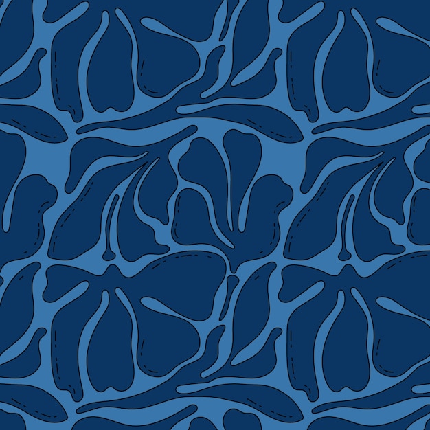 抽象叶子花纹图案