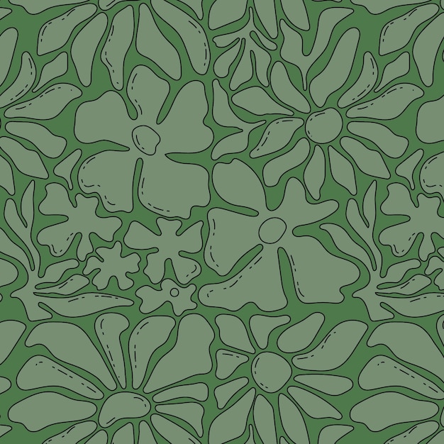 抽象叶子花纹图案