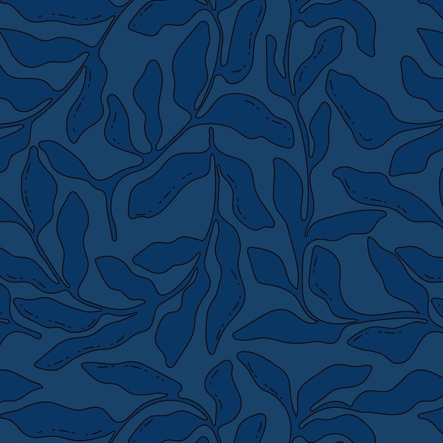 抽象叶子花纹图案