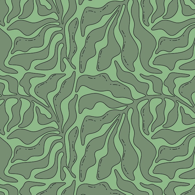 抽象叶子花纹图案