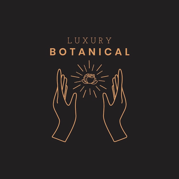 手玫瑰花标志logo