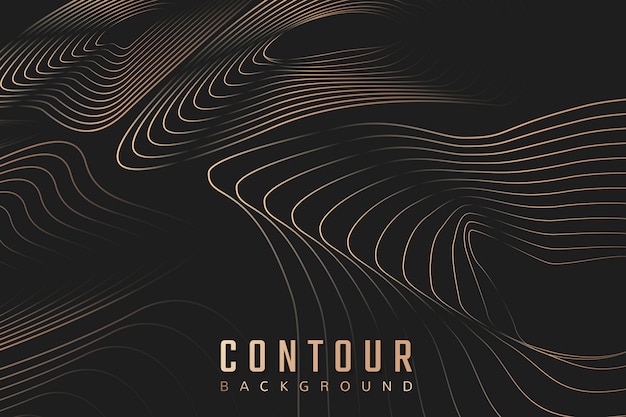 抽象线条等高线背景