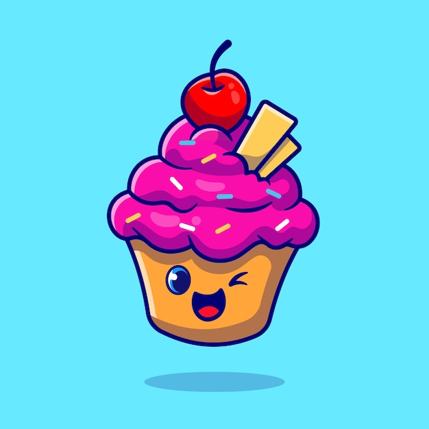 纸杯蛋糕卡通插画