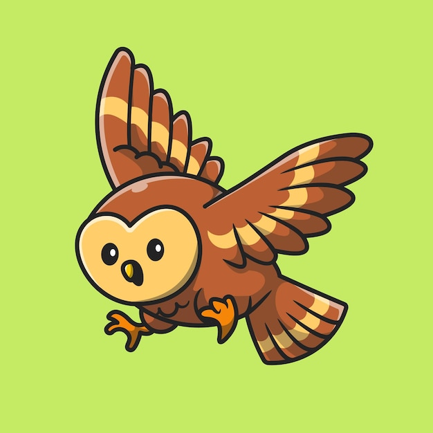 猫头鹰卡通插画