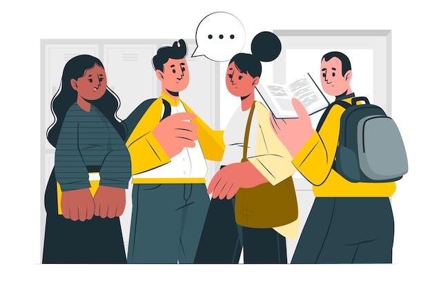 大学生扁平插画