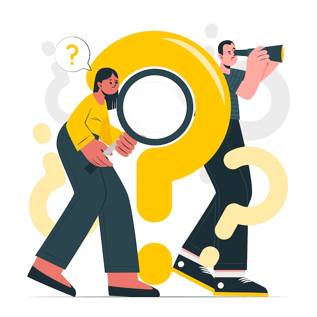 人的好奇心探索欲扁平插画