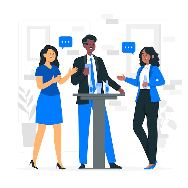 朋友聚会喝酒扁平插画