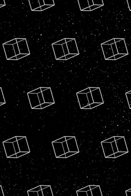立方体无缝图案背景
