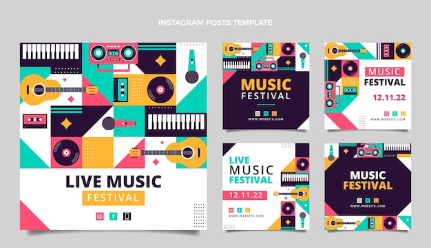 音乐节音乐会广告banner横幅模板