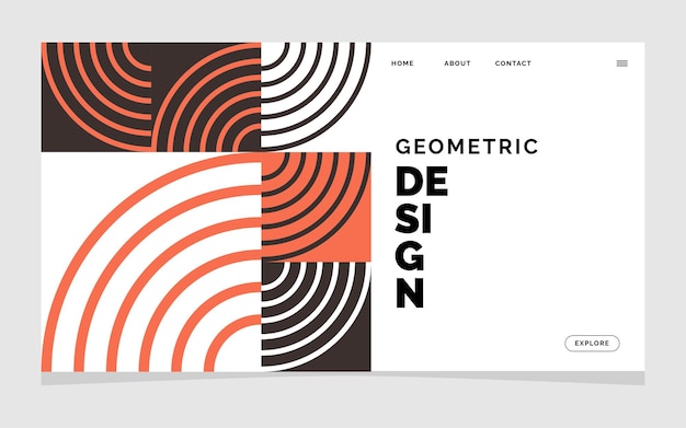 抽象线条banner横幅模板