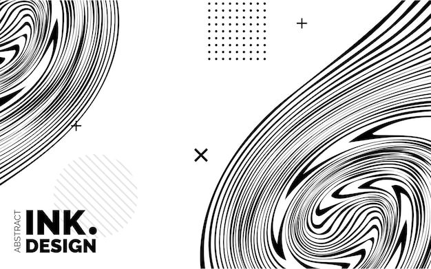 抽象波纹简约banner横幅模板