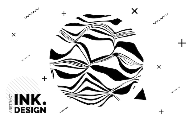 抽象波纹简约banner横幅模板