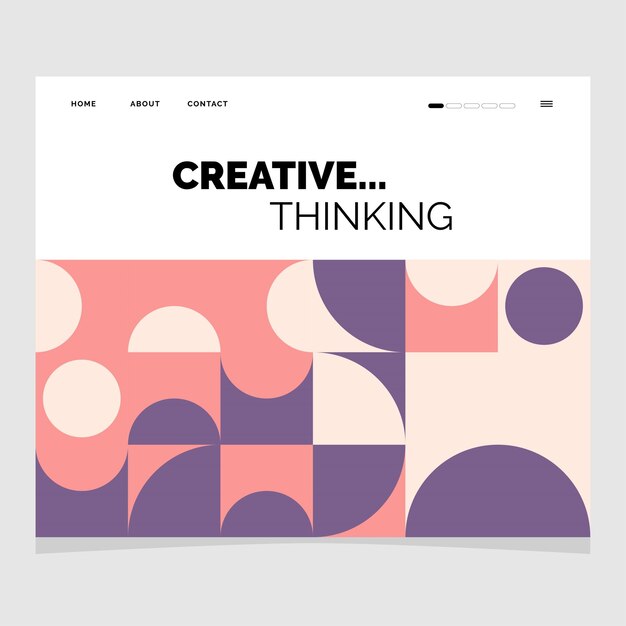 抽象平面构成几何图形banner横幅模板