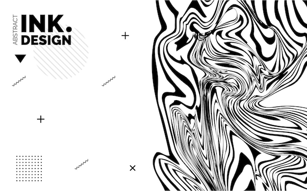 抽象波纹简约banner横幅模板