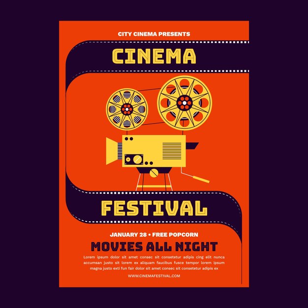 电影节海报模板