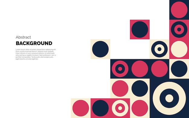 抽象平面构成几何图形手册内页模板