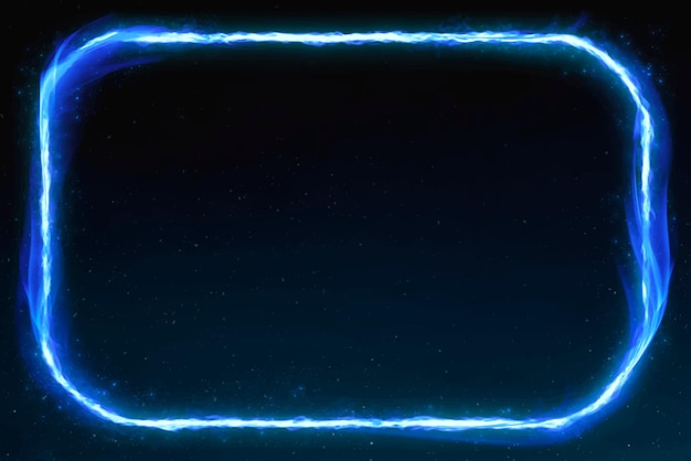 蓝色火焰边框背景