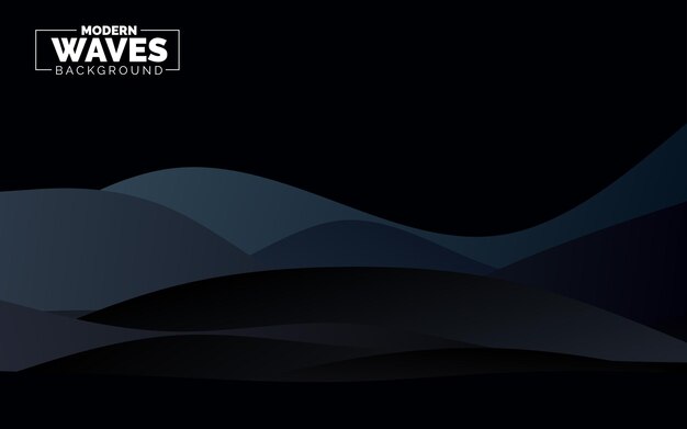 深色波浪抽象背景