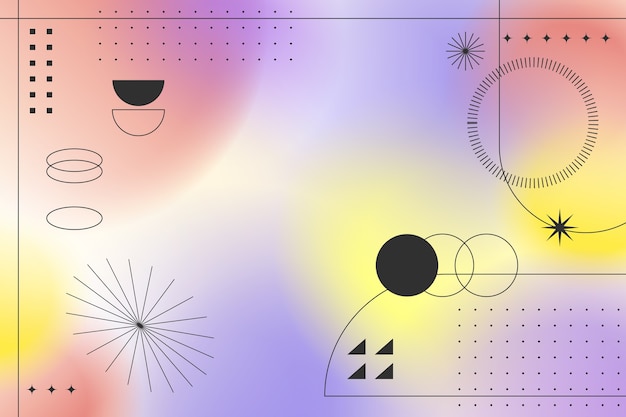 渐变抽象几何图形背景