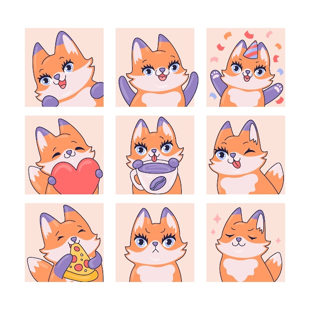 手绘小狗表情包