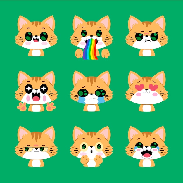 手绘小猫表情包