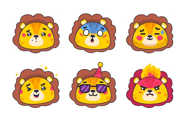 手绘老虎表情包