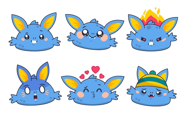 手绘动物表情包