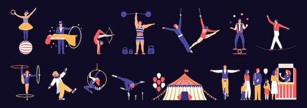 马戏团杂技表演