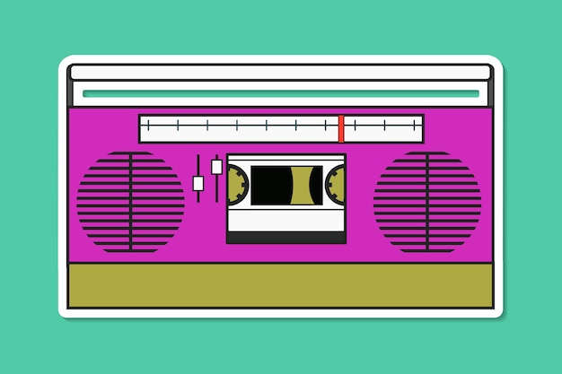 波普艺术复古收音机