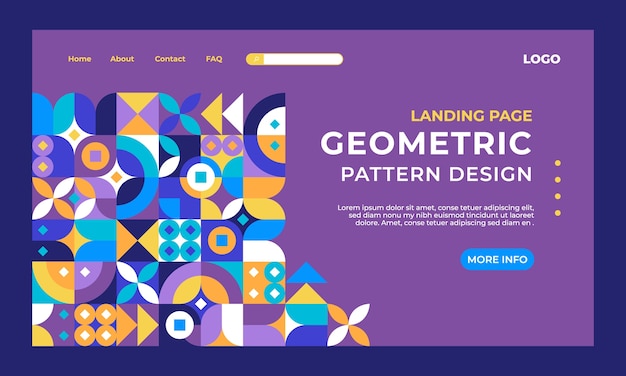 抽象平面构成几何图形模板