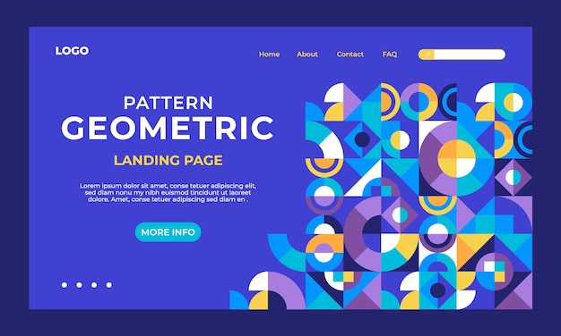 抽象平面构成几何图形模板