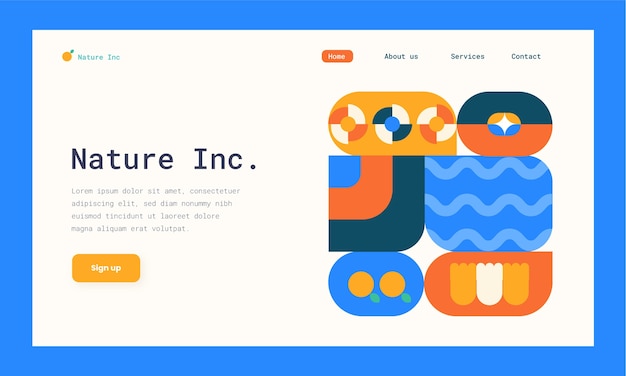 抽象平面构成几何图形模板