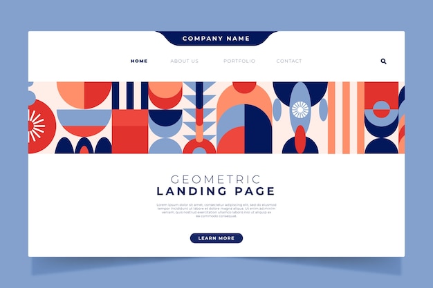 抽象平面构成几何图形模板