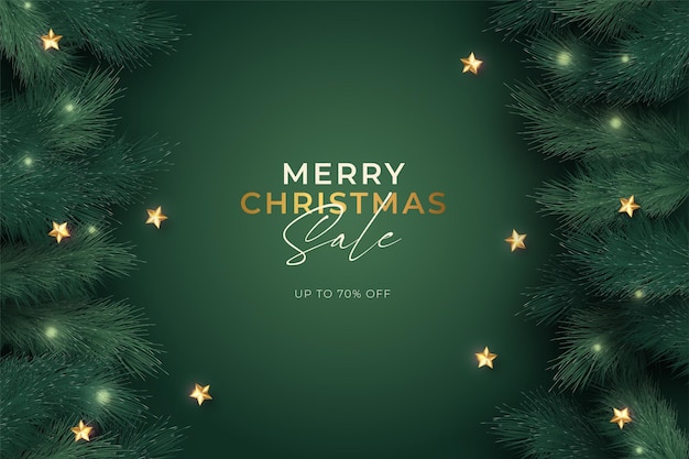 圣诞节松树枝背景