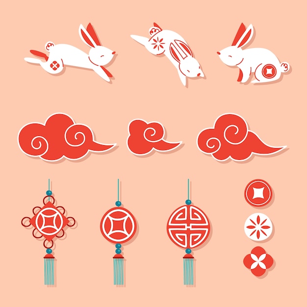 中国风2023年兔年新年元素