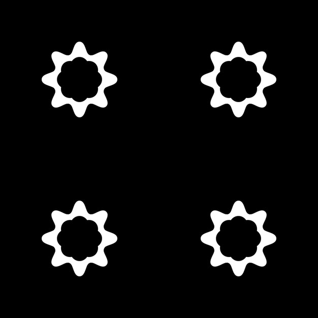 黑白无缝平铺花纹图案