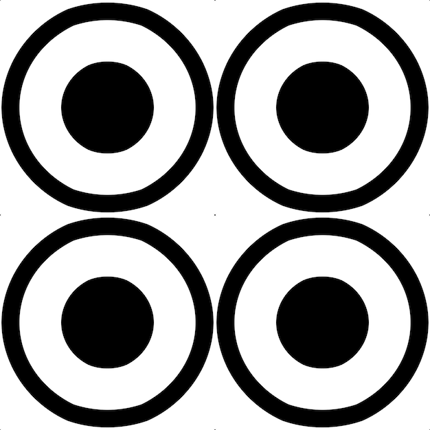 黑白无缝平铺花纹图案