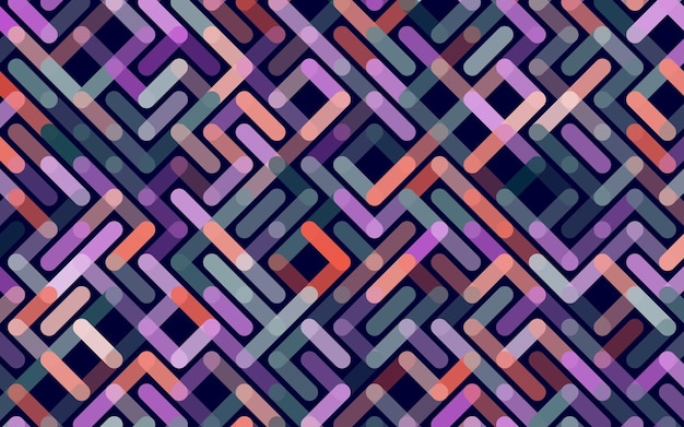 线条无缝平铺花纹图案