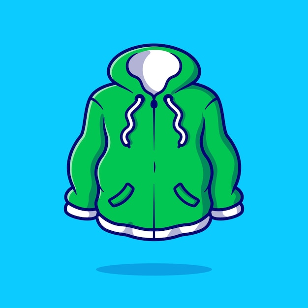 夹克卫衣连帽衫卡通插画