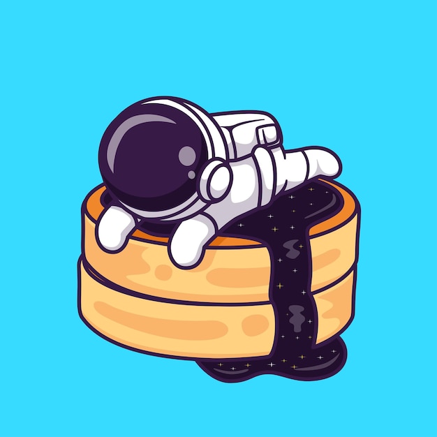 宇航员饼干卡通插画