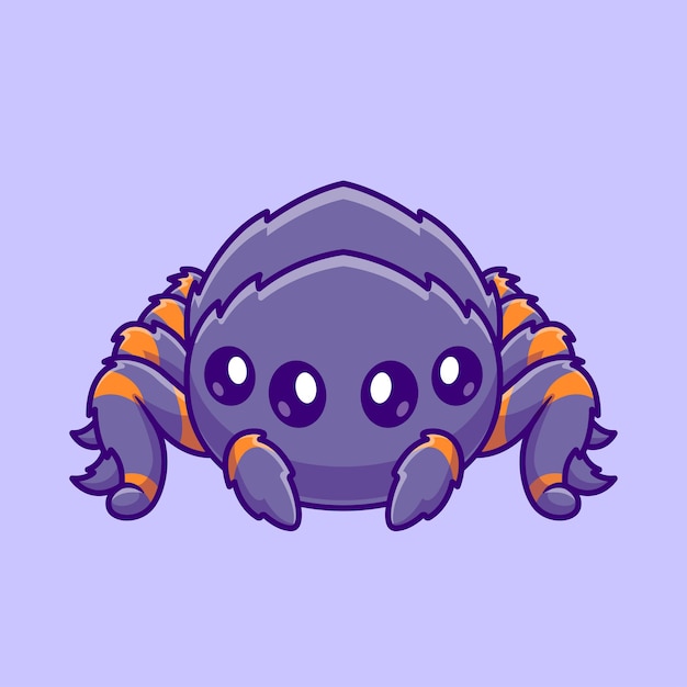 蜘蛛卡通插画