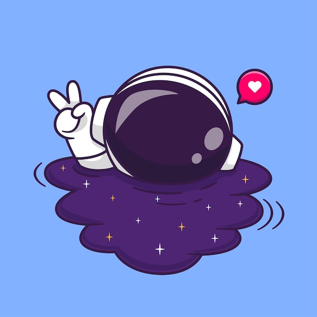 宇航员比耶星空淹没