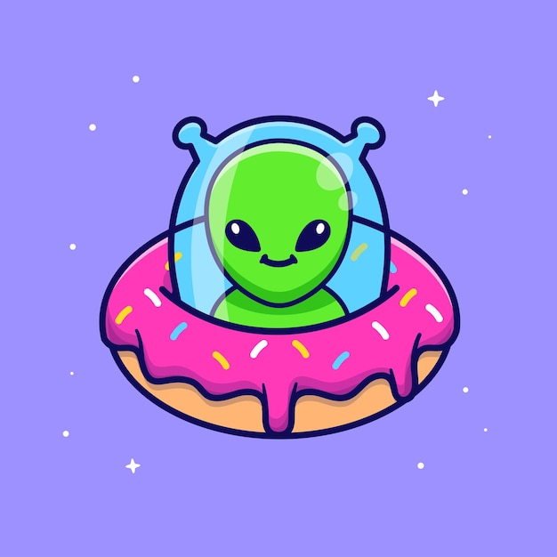 甜甜圈ufo飞碟外星人