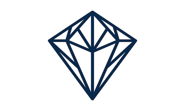 钻石线条菱形标志logo