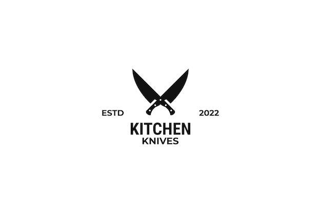 交叉的刀标志logo图标