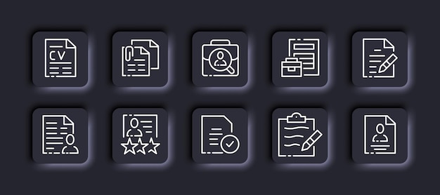 文档简历档案图标